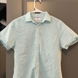 Denim & Flower Short Sleeve Button Down